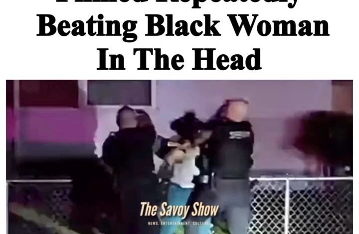 Washtenaw County Police officer repeatedly beating black woman in the head