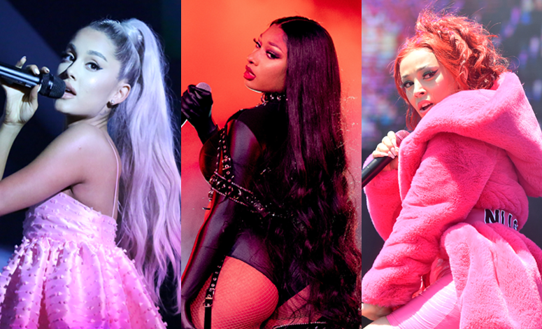 Ariana Grande, Doja Cat, And Megan Thee Stallion Tease Fans About Upcoming Music Video